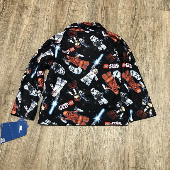 NWT Boys Lego Star Wars Blue Pajama Set Sz 4 - Picture 4 of 5